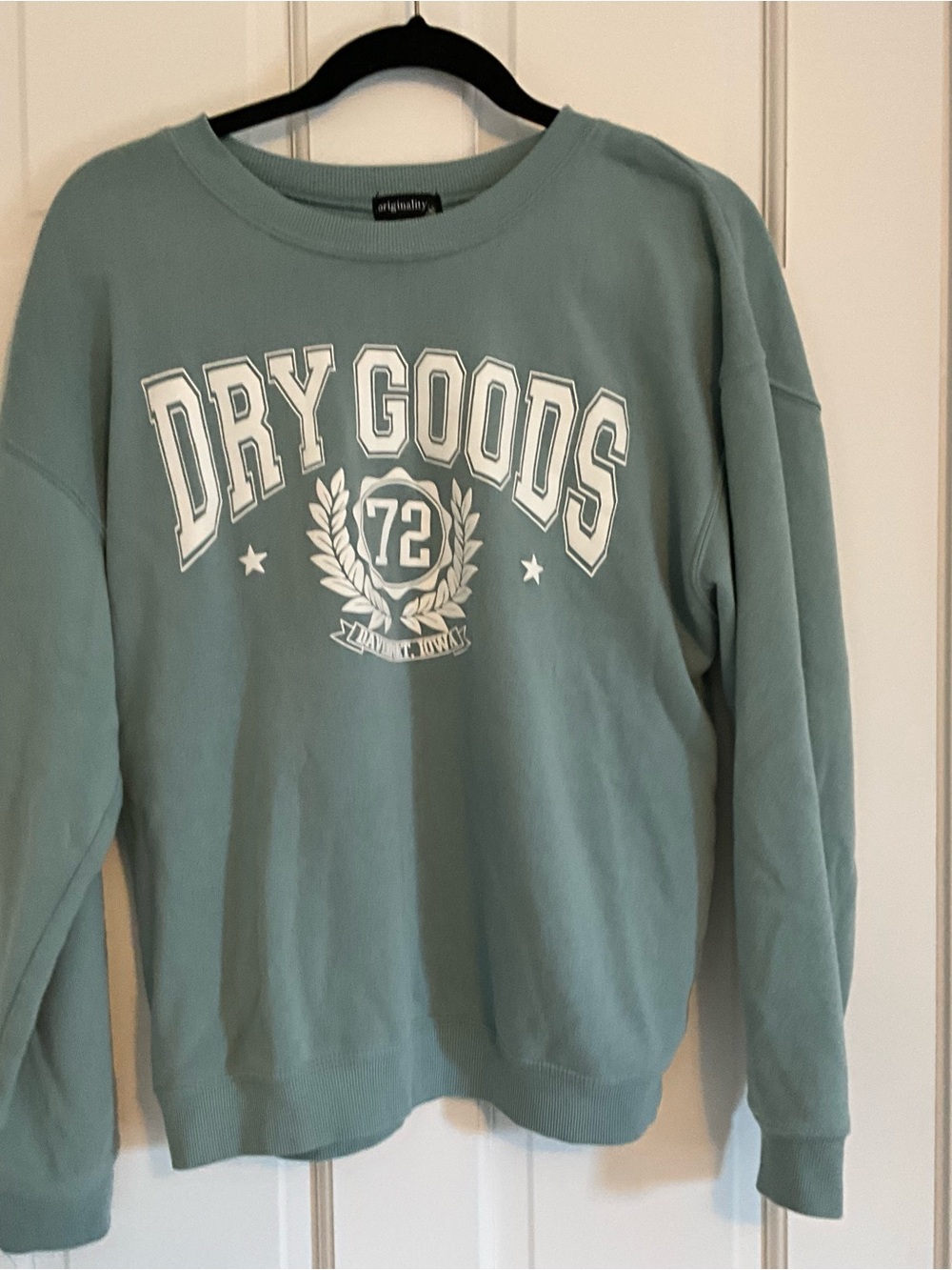 Dry Goods Sage Green Graphic Crewneck Sweatshirt